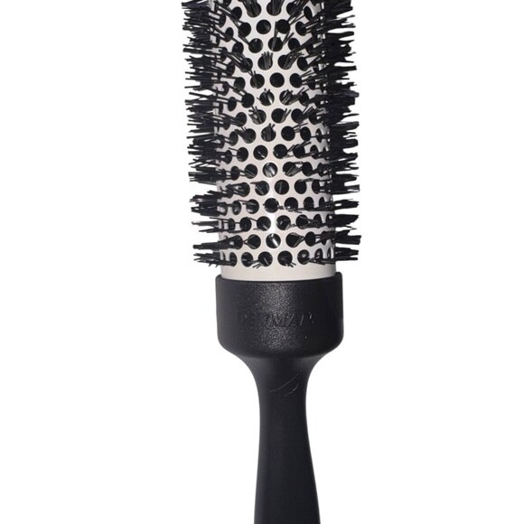 Denman D75 The Thermoceramic Hot Curl Hair Brush Medium Black Silver Bristle NEW - Picture 3 of 5